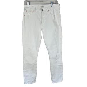 Citizens Of Humanity Skyla Jeans Size 28x28 White Straight Leg Organic Cotton